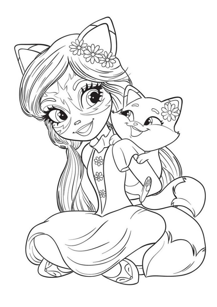 Enchantimals coloring book for kids to print
