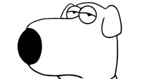 Kolorowanka Family Guy dla dzieci do druku
