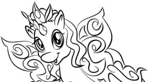 Filly Funtasia coloring book for girls to print
