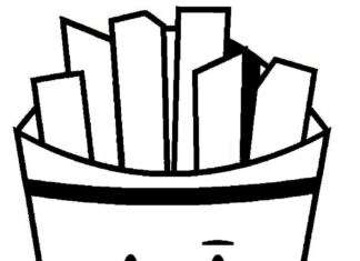 Fries Battle coloring book to print