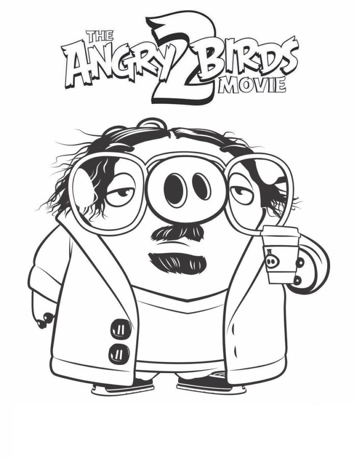 Farvelægningsbog Garry fra Angry Birds