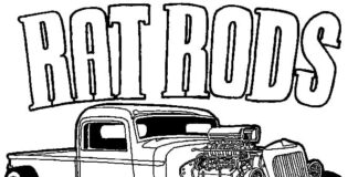 Hot Rod coloring book for boys to print