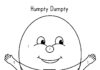 Humpty Dumpty coloring book and printable fun