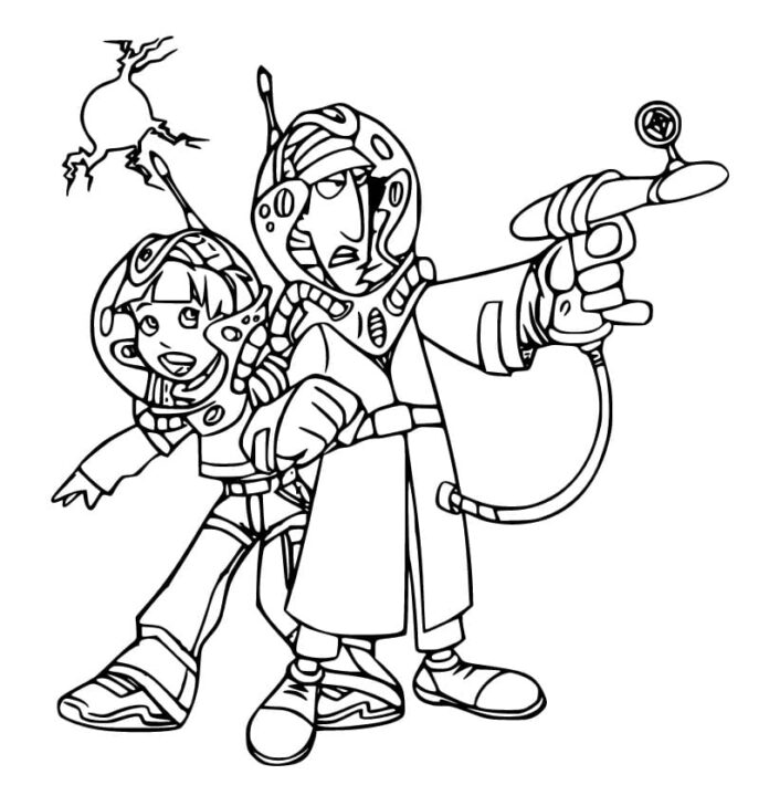 Inspector Gadget coloring book for kids to print