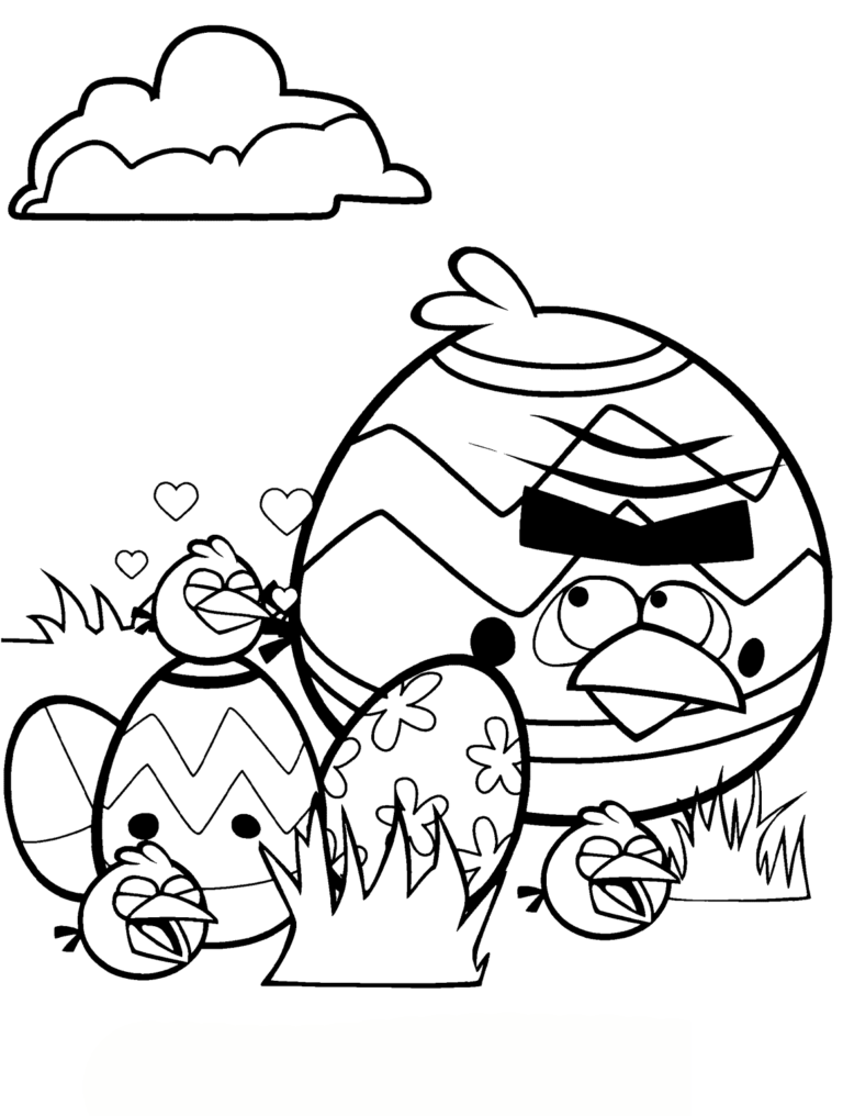 Angry Birds Egg Coloring Book to print and online