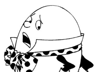 Livre de coloriage d'oeufs surprise Humpty Dumpty à imprimer