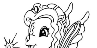 Printable unicorn coloring book of Filly Funtasia