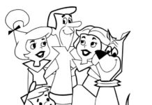 The Jetsons family coloring book to print