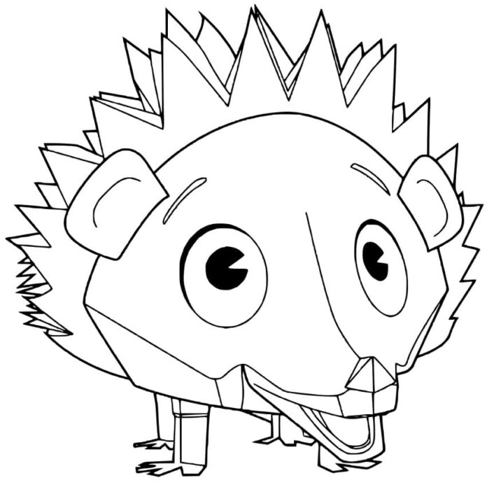 Coloring Book Fluffy the Hedgehog