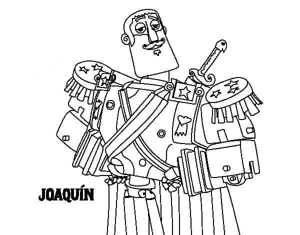 Färgbok för Joaquin som kan skrivas ut från Livets bok