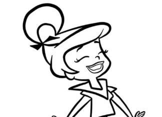 Judy Jetson printable coloring book for kids