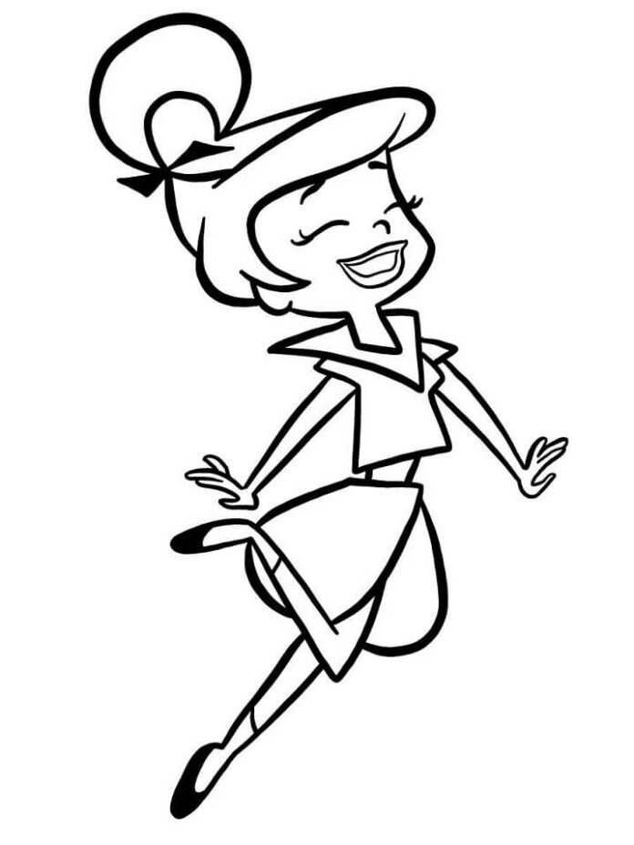 Judy Jetson printable coloring book for kids