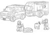 Printable Lego camper and caravan coloring book