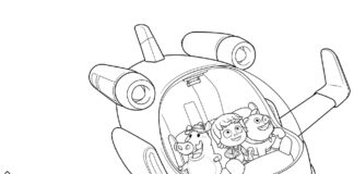 Kazoops coloring book fly a plane to print