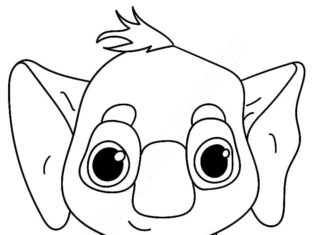 Livro para colorir Koala com histórias da tripulação selvagem para as crianças publicarem