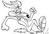 Omalovánky Kojot Wile E z karikatury k vytisknutí