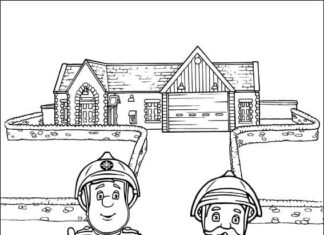 Printable Fairy Tale Fire Chief Coloring Book