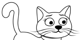 Malebog Kugel the Cat - Hundepakke til udskrivning