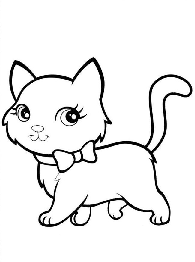 Maľovanka Polly Pocket Cat na vytlačenie