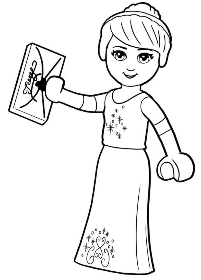 Lego princess coloring book for girls to print