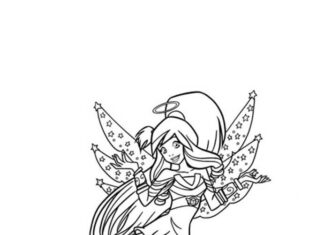 Printable Princess Coloring Book from Angels Friends