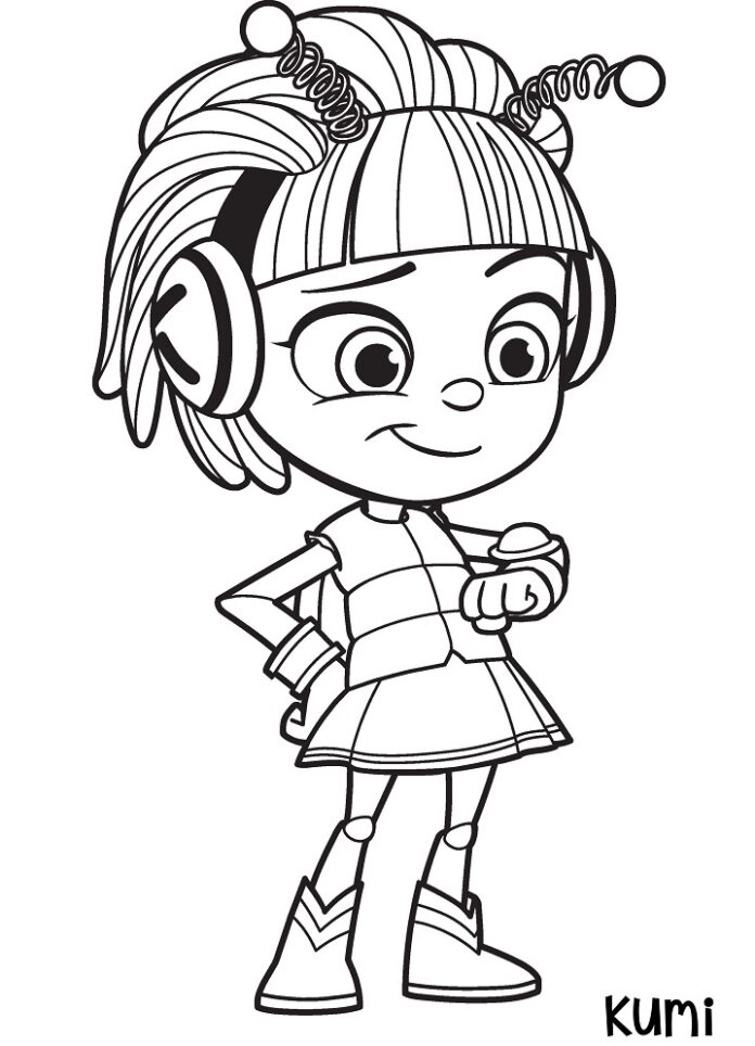 Printable Kumi coloring book with Beat Bugs