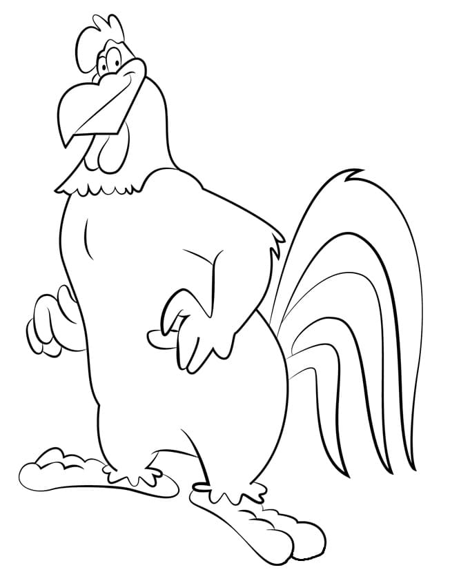 Nyomtatható Looney Tunes Chicken színezőkönyv