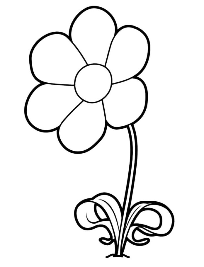 Malbuch Blume Uki zum Ausdrucken