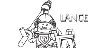 Lance Nexo Knights livre à colorier imprimable