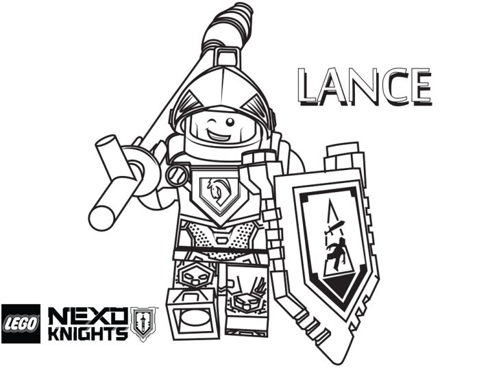 Lance Nexo Knights Malbuch zum Ausdrucken