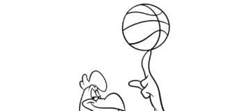 Leghorn Looney Tunes målarbok för barn att skriva ut