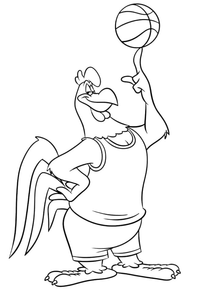 Leghorn Looney Tunes livro para colorir para crianças