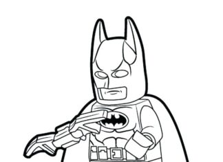 Lego Batman coloring book for boys to print