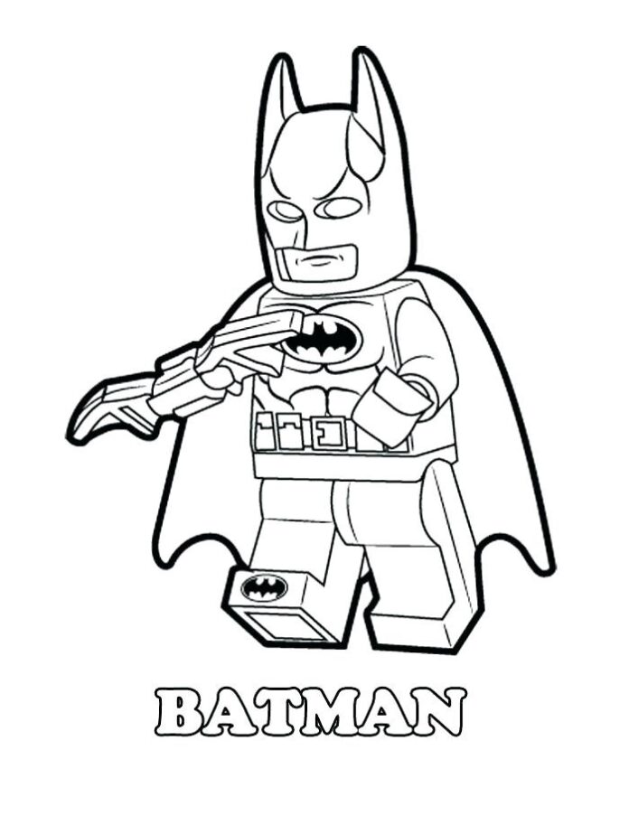 Lego Batman coloring book for boys to print
