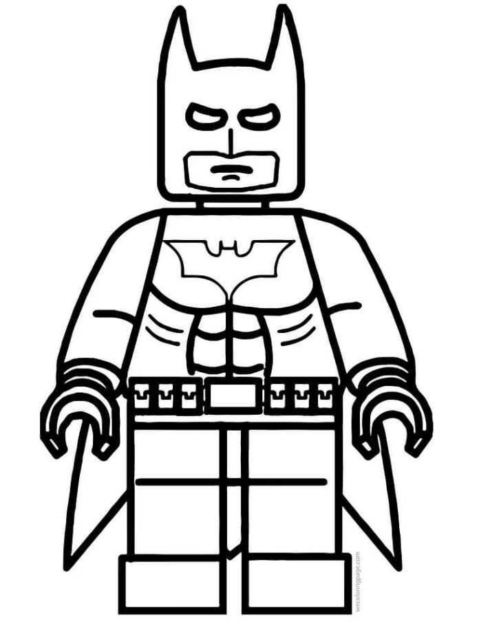 Nyomtatható Lego Batman színezőkönyv sorozat