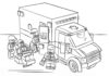 Lego City Ambulance og læger til udskrivning som malebog