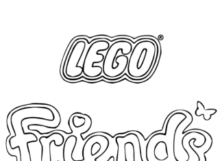 Libro da colorare Lego Friends per bambine da stampare