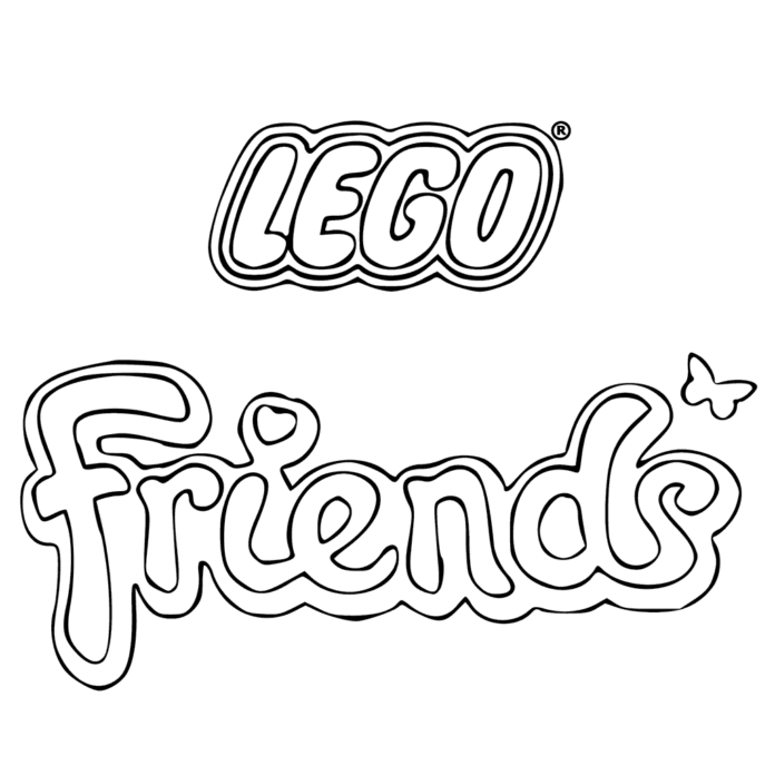 Libro para colorear de Lego Friends para niñas para imprimir