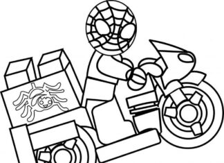 Lego Spider man coloring pages to print and print online