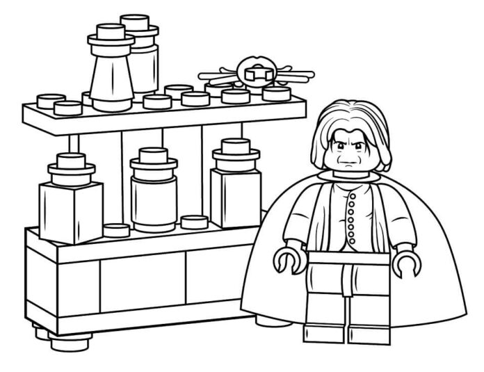 Lego Severus Snape printable coloring book