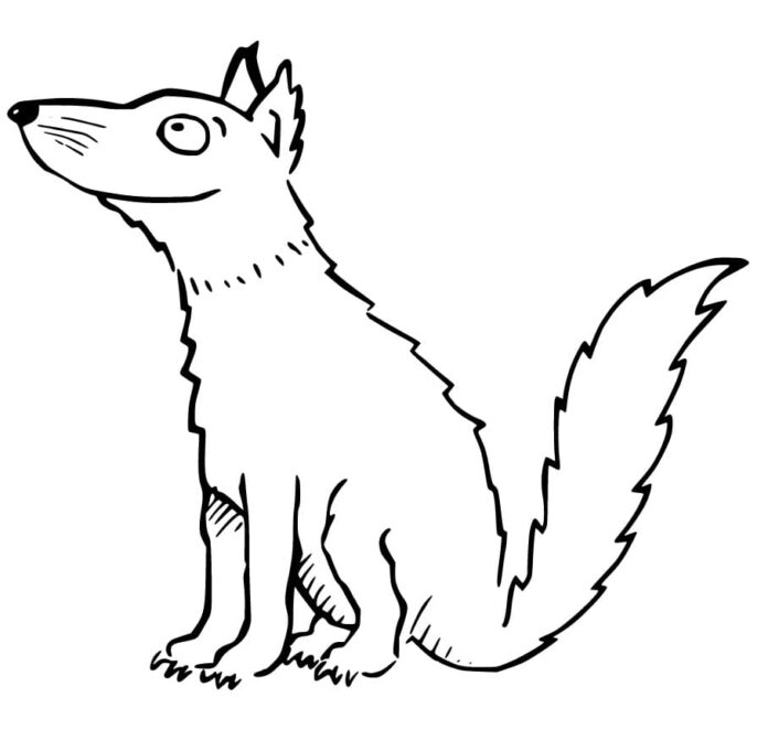 Färgbok för rävar med Gruffalo som kan skrivas ut