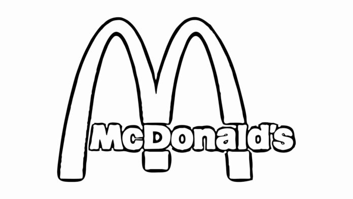 Kolorowanka Logo McDonald do druku