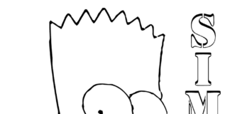 Simpson logó színezőkönyv