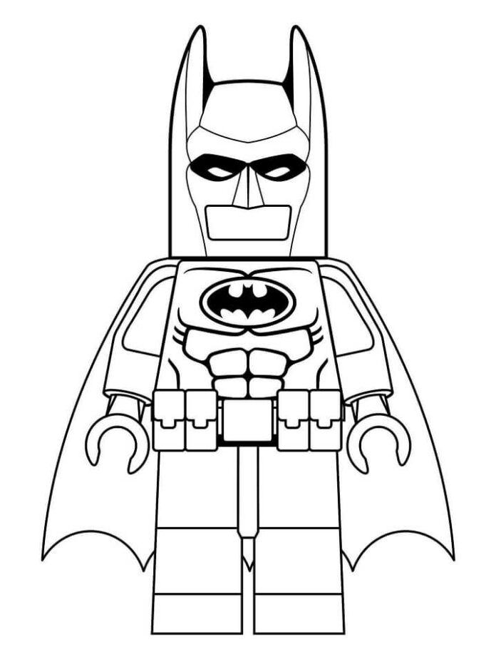 Lego Batman livro para colorir para crianças imprimir