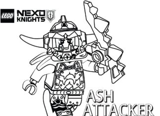 Lego Nexo Knights coloring book for kids to print