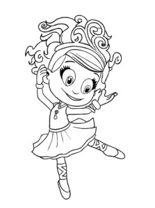 Luna Petunia coloring book dances to print and online