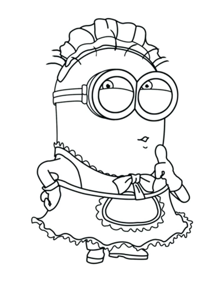 Mama Minion coloring book for kids to print