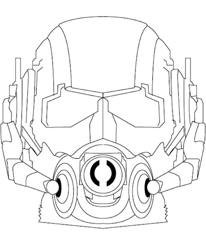 Omaľovánka Ant Man maska