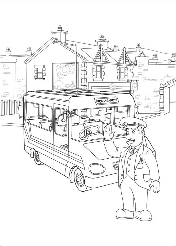 Coloring Book Town Where Sam Lives Printable