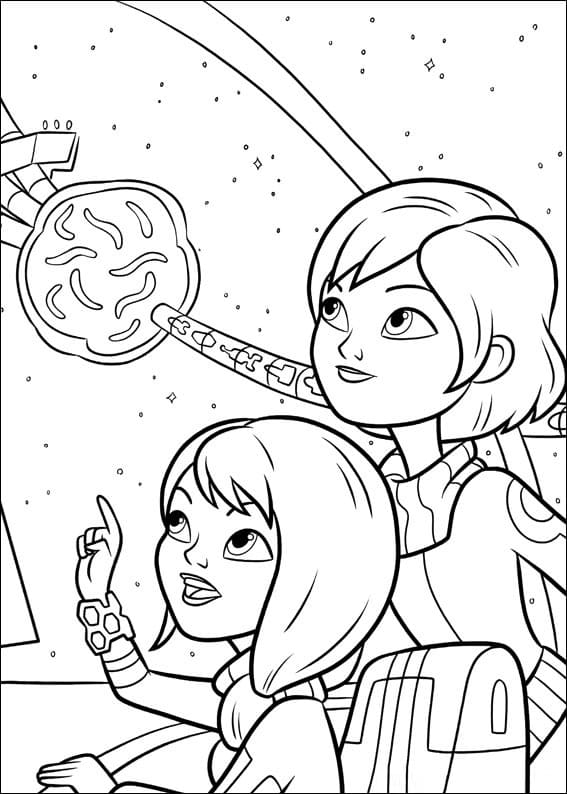Miles from Tomorrowland printable coloring book